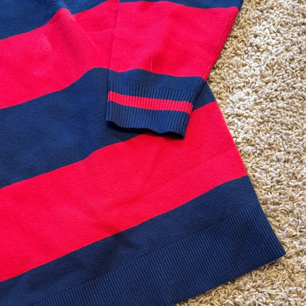 NWT American Eagle Outfitters Red and Blue Striped Sweater - Picture 6 of 9
